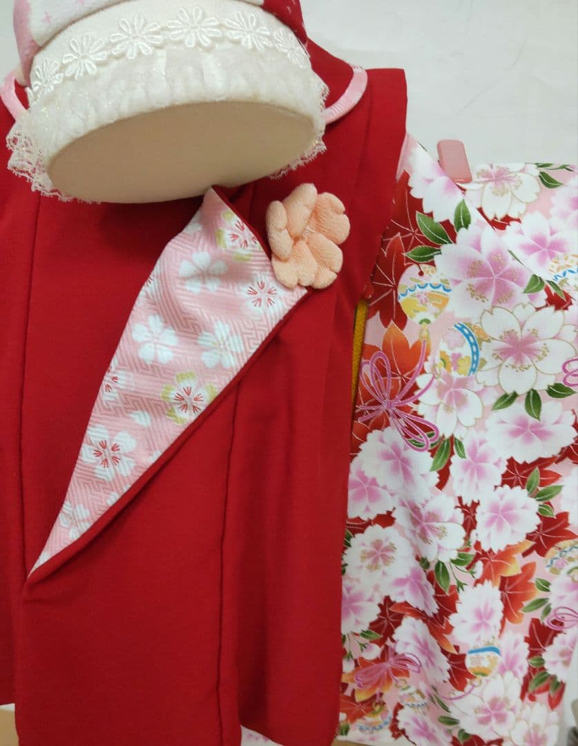 七五三○七五三着物○被布セット○被布○着物○3歳○女の子○子供着物○キッズ着物