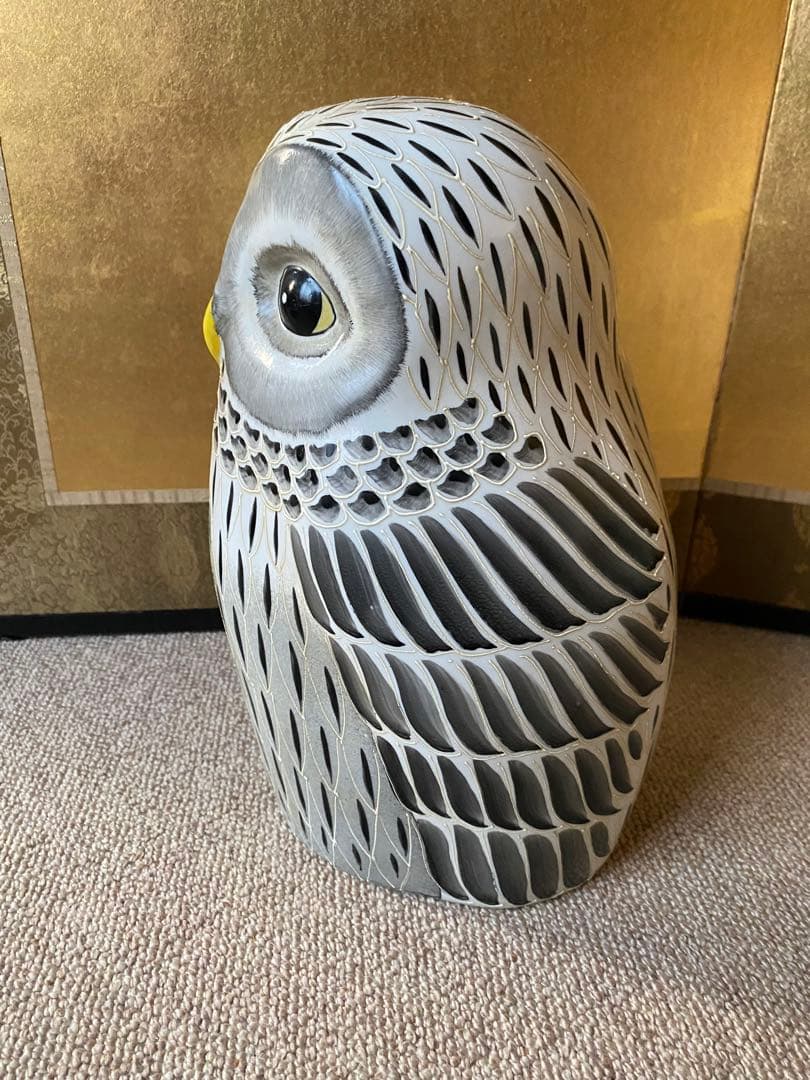 フクロウの置物 特大