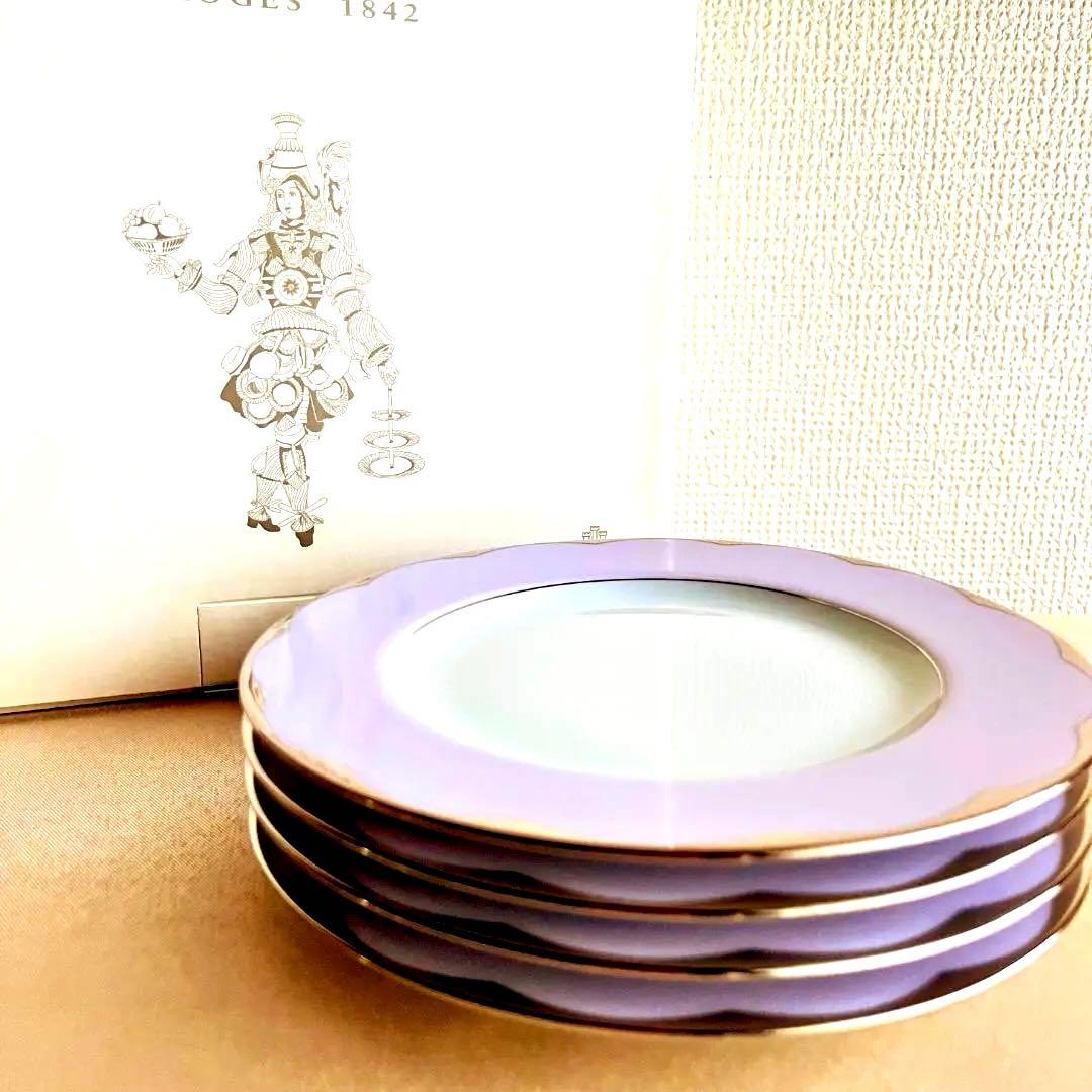 ★新品未使用　超美品★ フランス製HAVILAND デザート＆パン皿　４枚