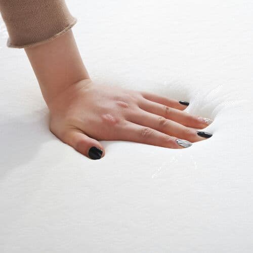 10cm高反発マットレス シングル ホワイト 25D 120N S