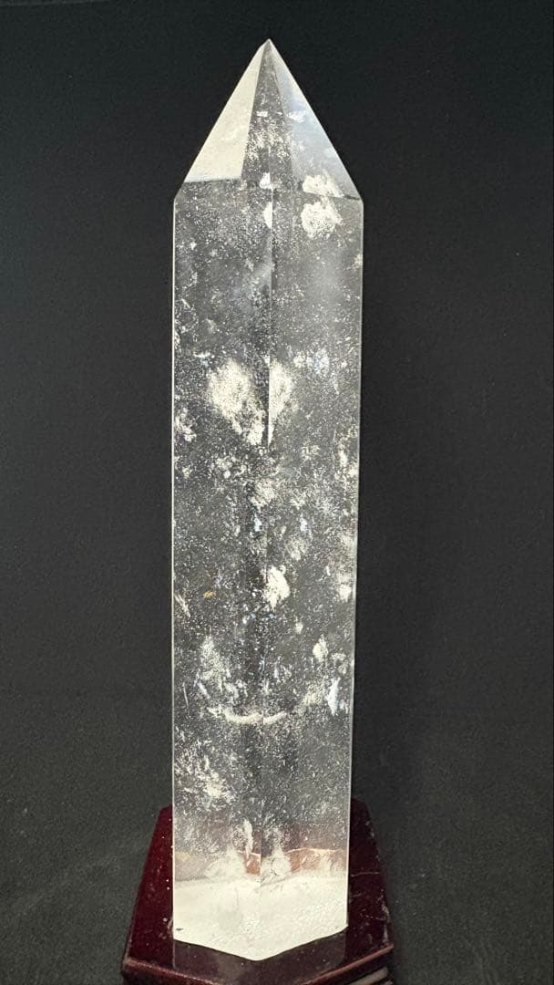 最大級！美しい天然水晶六角柱　訳あり激安　重さ約2558g 高さ約332mm