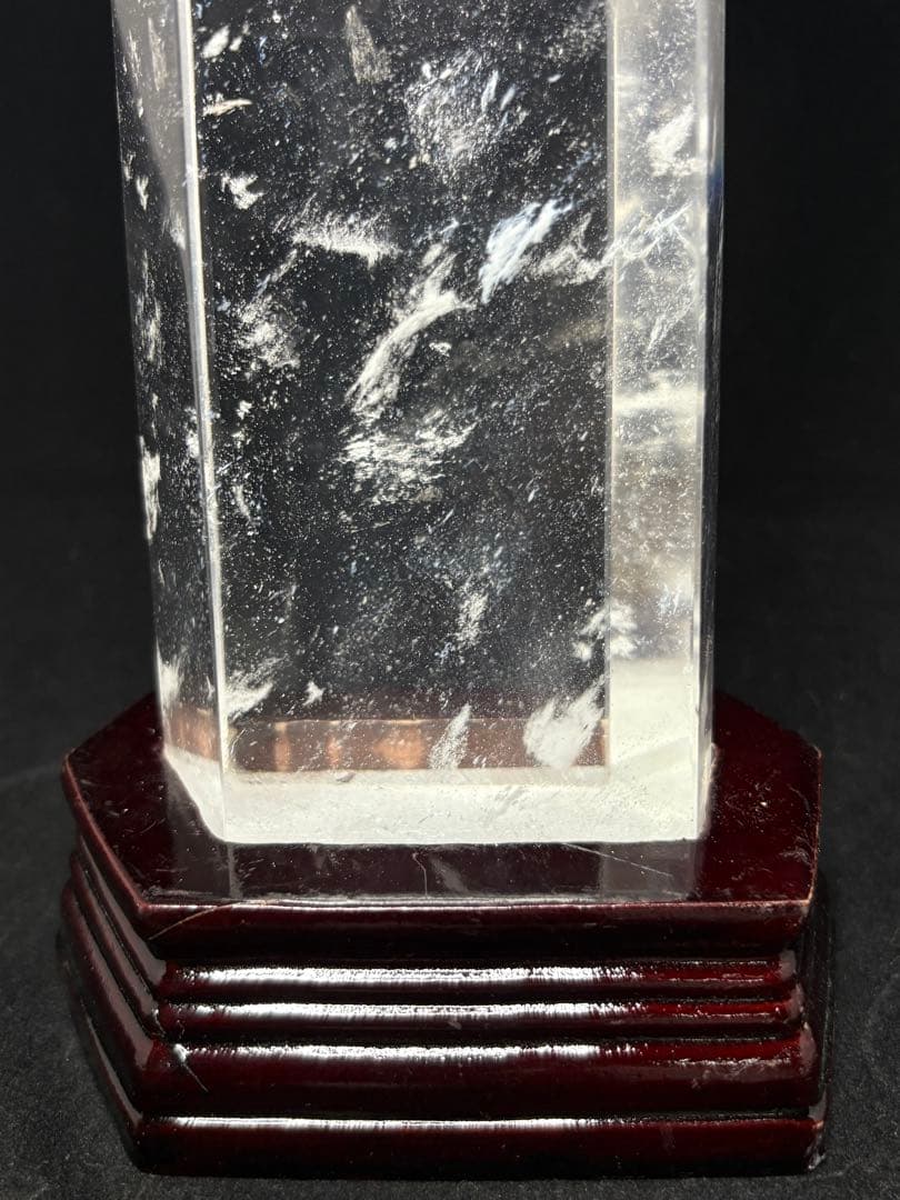 最大級！美しい天然水晶六角柱　訳あり激安　重さ約2558g 高さ約332mm