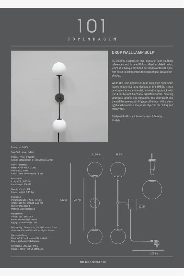 その他 101  04-Drop Wall Lamp Bulp