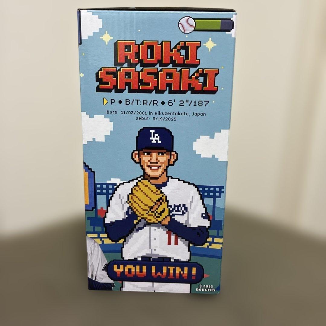 【未開封先着限定】佐々木朗希ボブルヘッド8/4ドジャースタジアム配布