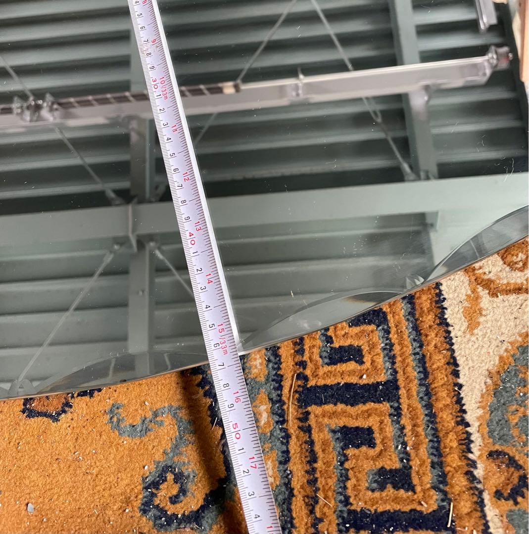 稀少/アンティーク/イギリス製/壁掛けミラー/カッティングミラー/ミラー/鏡/②