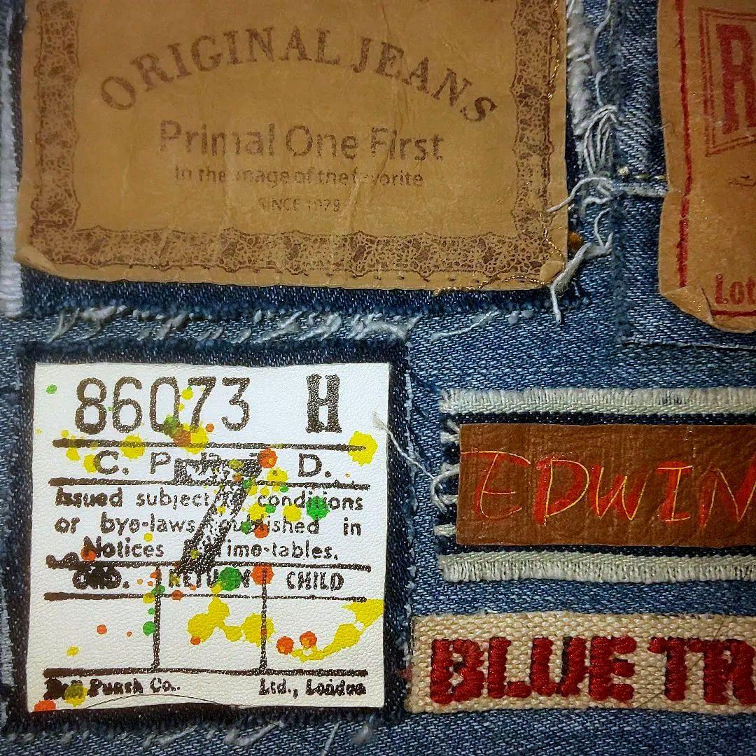 デニムリメイク用 本革タグ Levi's他12点セット - メルカリ