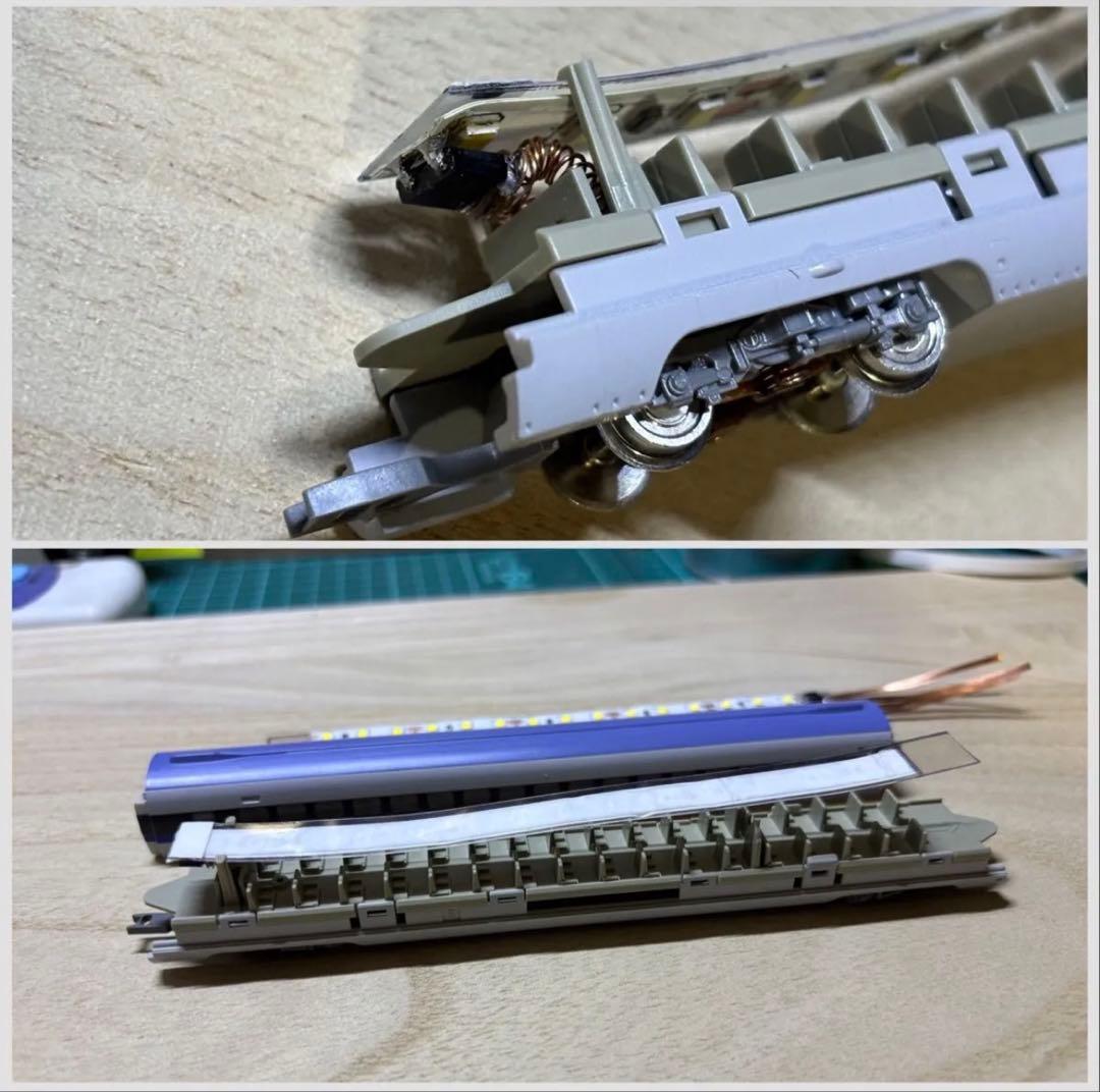 鉄道模型Nゲージ 自作室内灯12.5cm マイクロエース用 TOMIX 10本