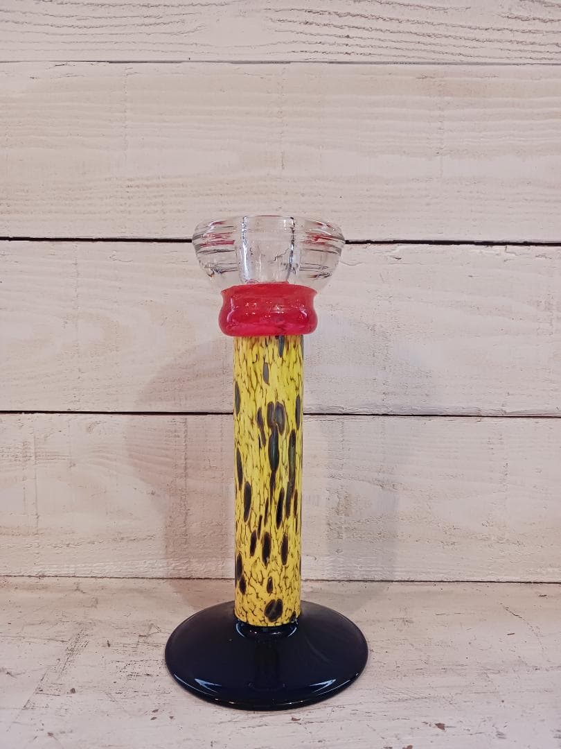 Eisch ガラス製キャンドルスタンド 燭台 ヴィンテージ アンティーク