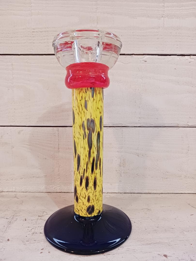 Eisch ガラス製キャンドルスタンド 燭台 ヴィンテージ アンティーク