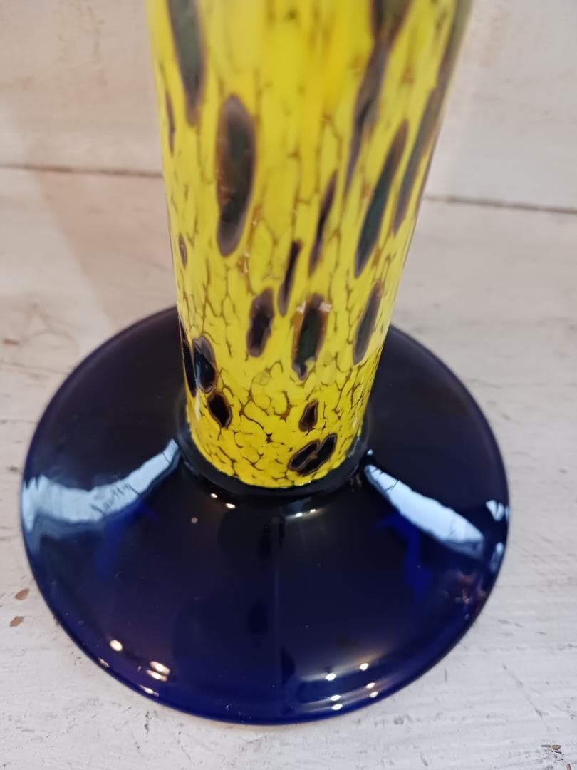 Eisch ガラス製キャンドルスタンド 燭台 ヴィンテージ アンティーク