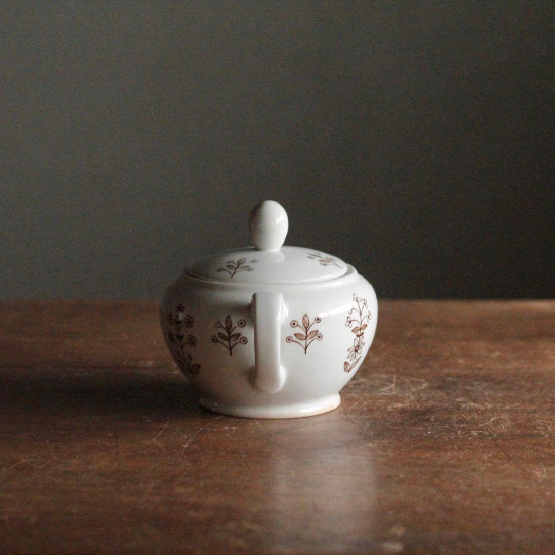 アラビア タペストリー シュガーポット 北欧 アンティーク 古道具 ブロカント