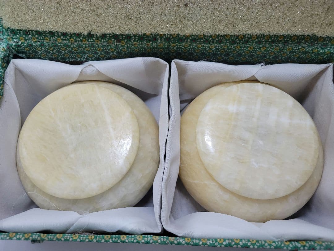 天然メノウ石 碁石 瑪瑙 黒白セット 天然石 囲碁用品