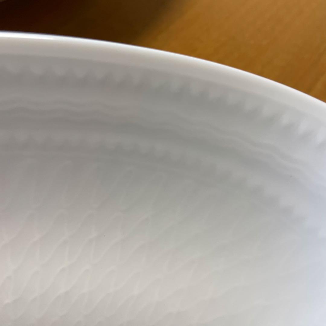 ロイヤルコペンハーゲン　ホワイトパルメッテオーバルディッシュプレート2枚27㎝