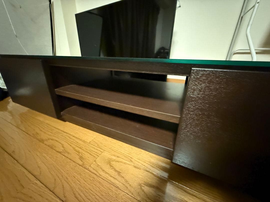テレビボード 130cm ガラス天板