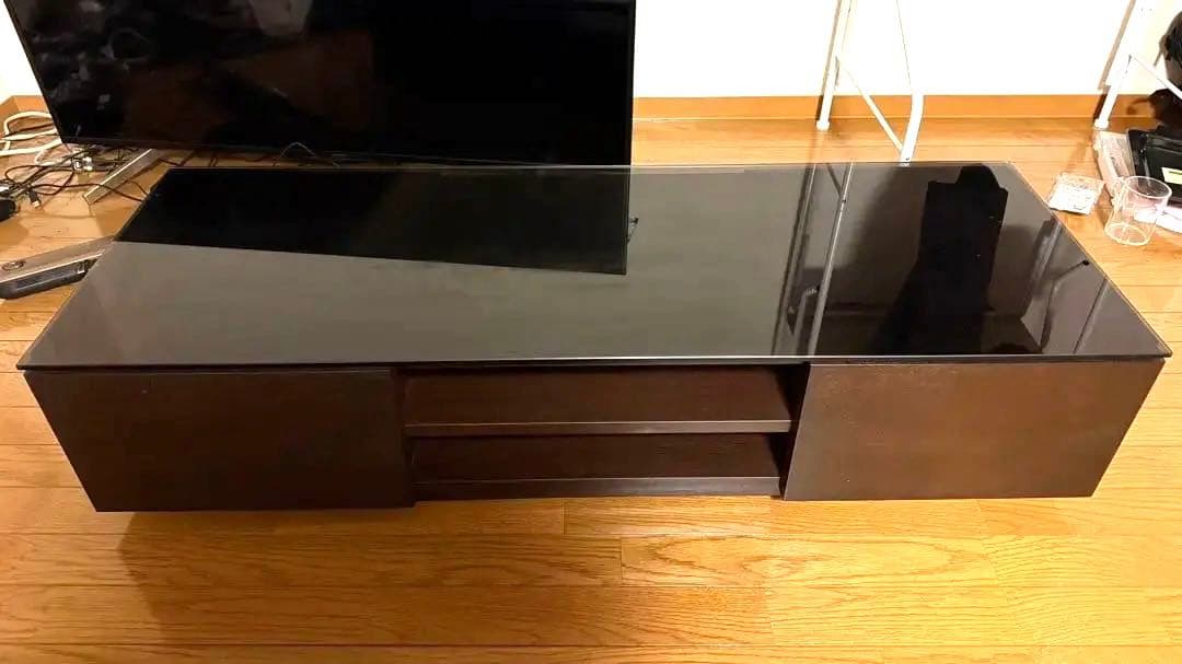 テレビボード 130cm ガラス天板