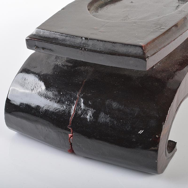 中国 玉石鶏血石彫刻 楼閣山水雕 置物 唐木台付 W R6238 - メルカリ