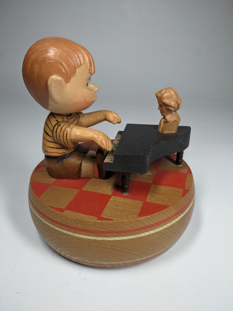 60sアンリ社製 ANRI シュローダー ビンテージオルゴール 木彫り人形