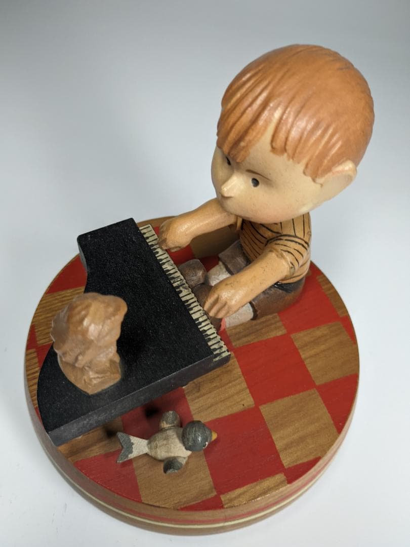 60sアンリ社製 ANRI シュローダー ビンテージオルゴール 木彫り人形