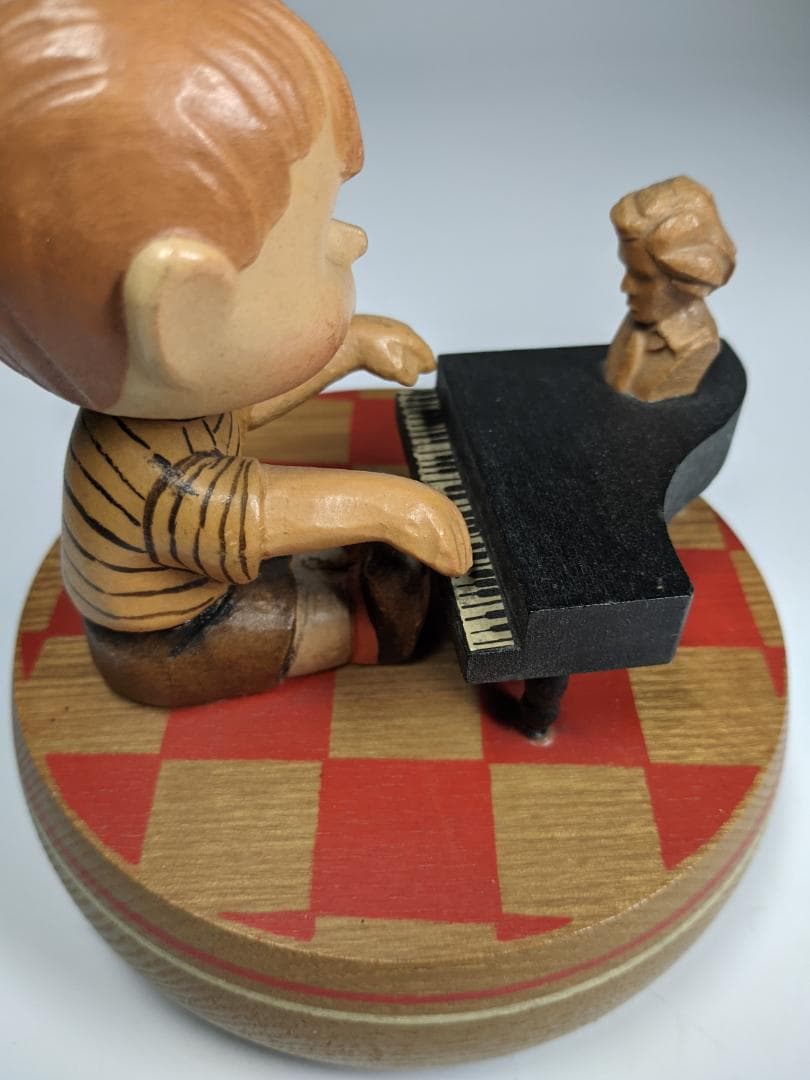 60sアンリ社製 ANRI シュローダー ビンテージオルゴール 木彫り人形