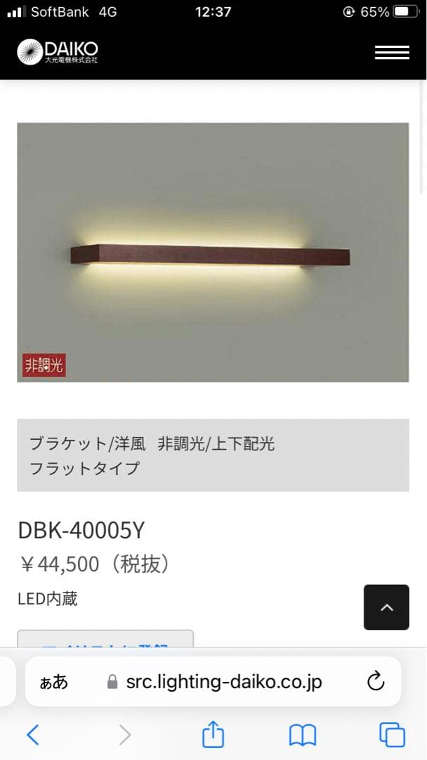 大光 ブラケット 照明器具 LED