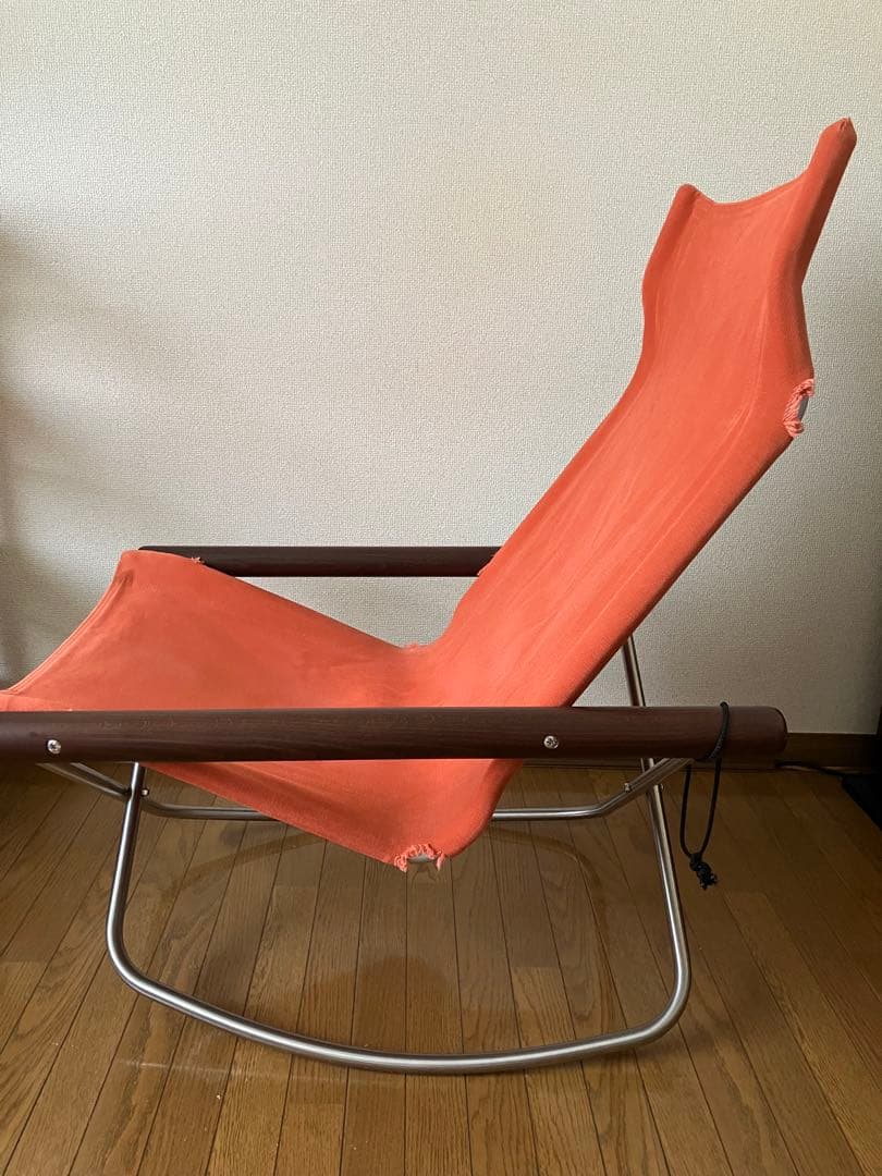 ニーチェアエックス（Nychair X）　ロッキング　レンガ×ダークブブラウン