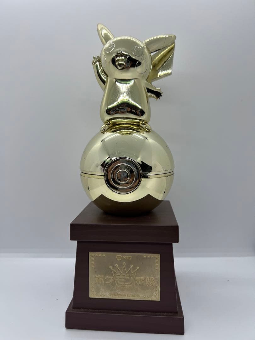 ポケモン電報 記念トロフィー ピカチュウ ゴールドカラー NTT 非売品