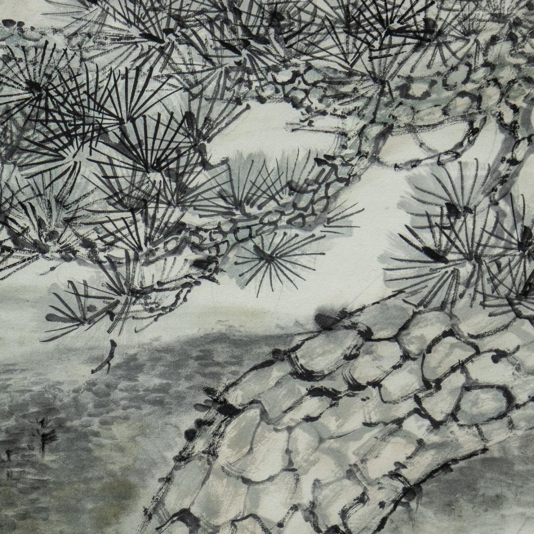 掛軸-1426 川人勝延 松風 共箱 二重箱 - メルカリ