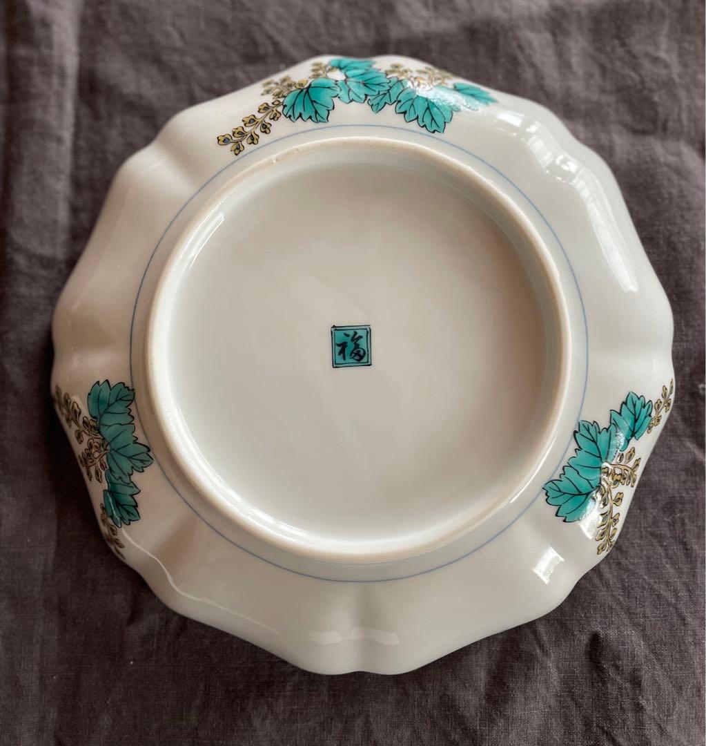 九谷焼 歴代画風 7号皿 21センチ4枚セット KUTANIYAKI