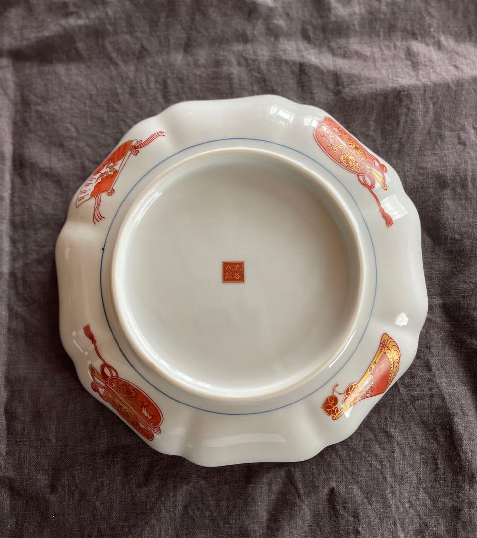 九谷焼 歴代画風 7号皿 21センチ4枚セット KUTANIYAKI