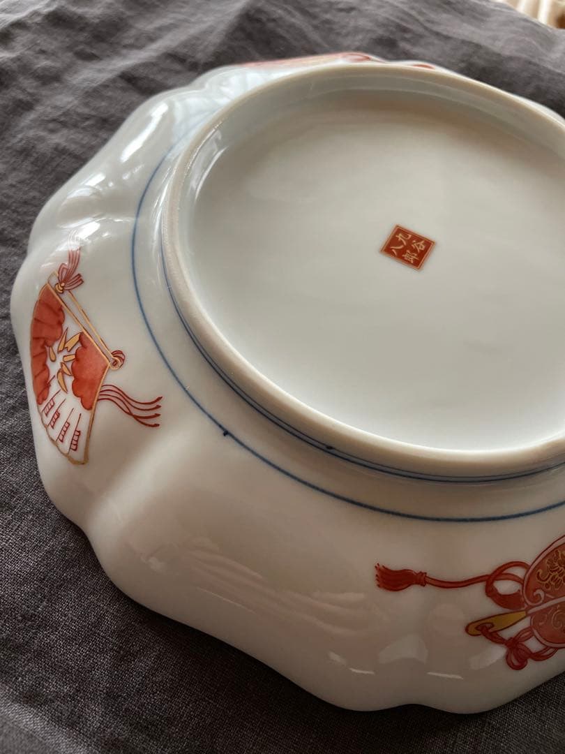 九谷焼 歴代画風 7号皿 21センチ4枚セット KUTANIYAKI