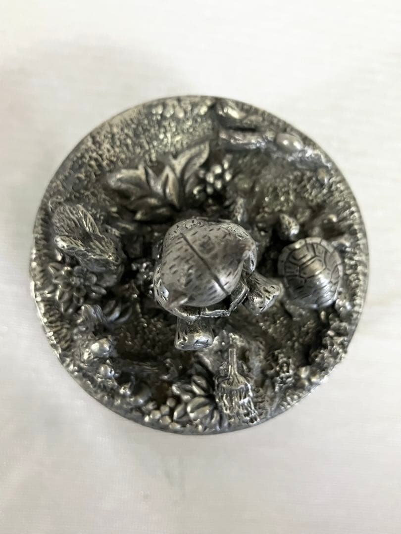 ロイヤル・セランゴール テディベア オルゴール　ピューター製　アンティーク