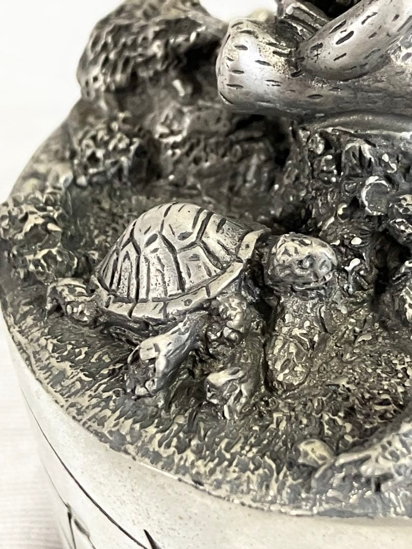 ロイヤル・セランゴール テディベア オルゴール　ピューター製　アンティーク