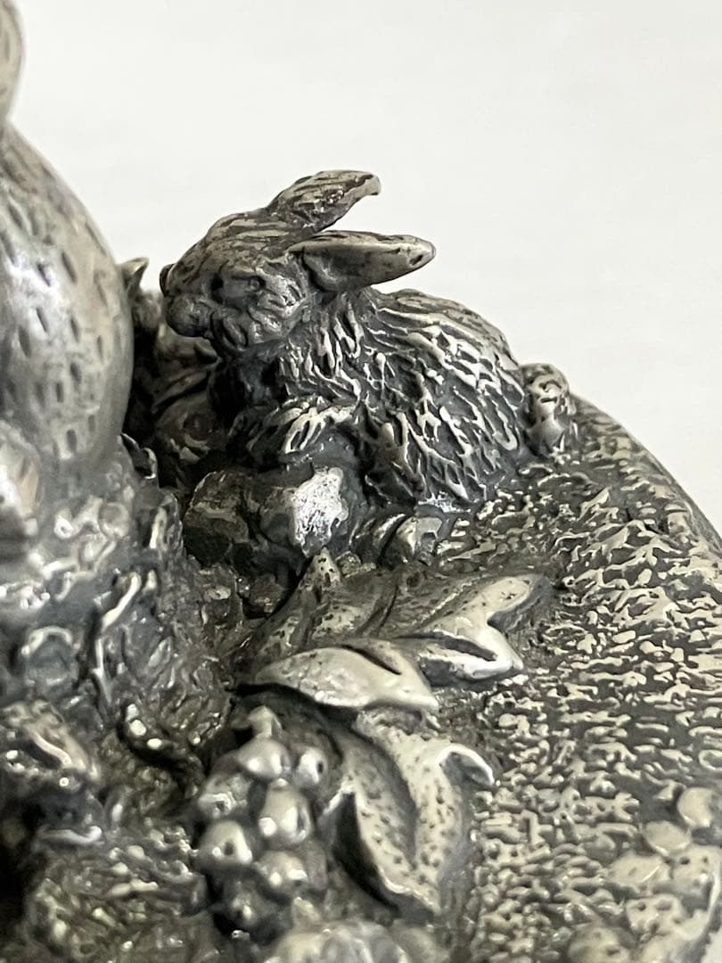 ロイヤル・セランゴール テディベア オルゴール　ピューター製　アンティーク