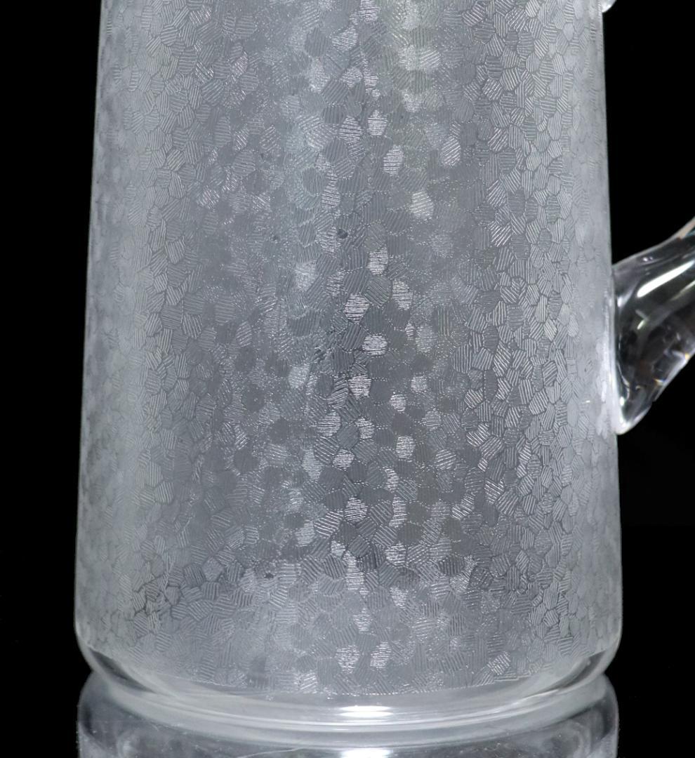 オールド・バカラ 春海商店特注 崩し市松紋 大型ピッチャー 水差し