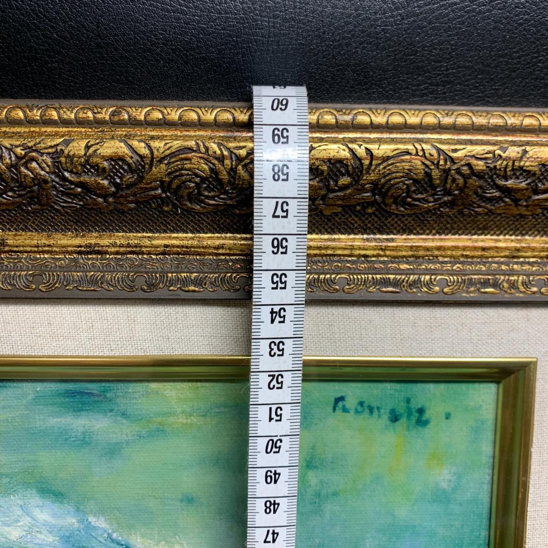 ルノワール 若い娘の肖像 油絵直筆仕上げ　ゴールド額縁 複製画