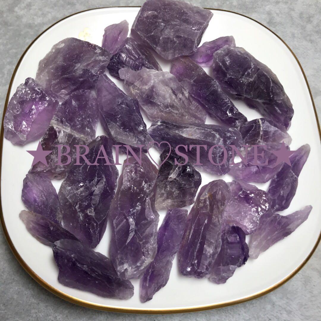 300★特別ご提供★矢尻のような結晶【ブラジル産『紫水晶』ラフ原石詰め合わせ】❤️