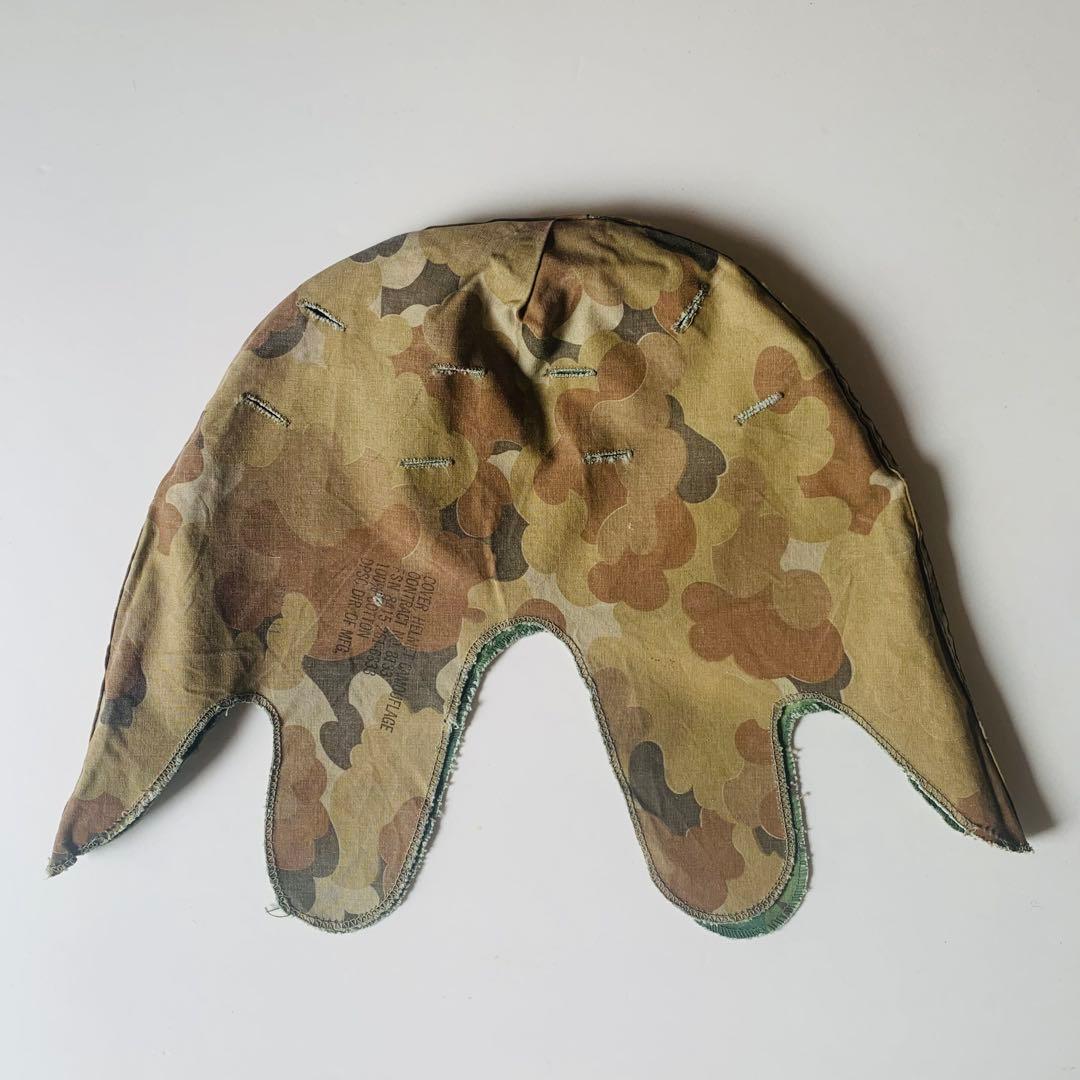 60s アメリカ軍 迷彩柄ヘルメットカバー ミッチェルカモ 実物 - メルカリ