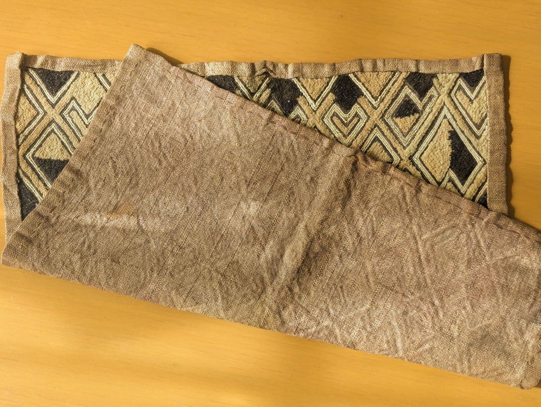 草ビロード　クバ布(小)　ラフィア布　西アフリカ
