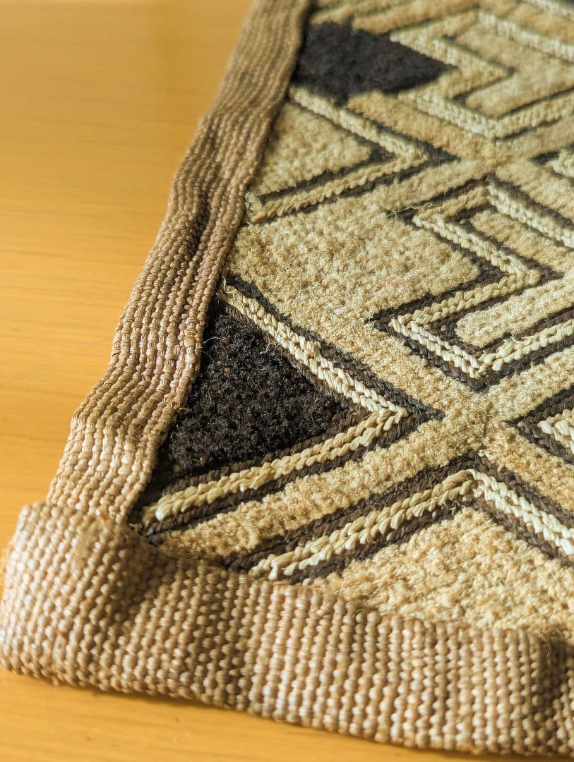 草ビロード　クバ布(小)　ラフィア布　西アフリカ