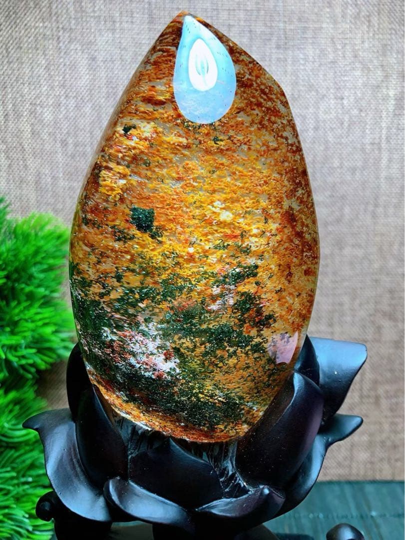 ⭐︎【極上品】天然 ガーデン クォーツ 置物 332.3g