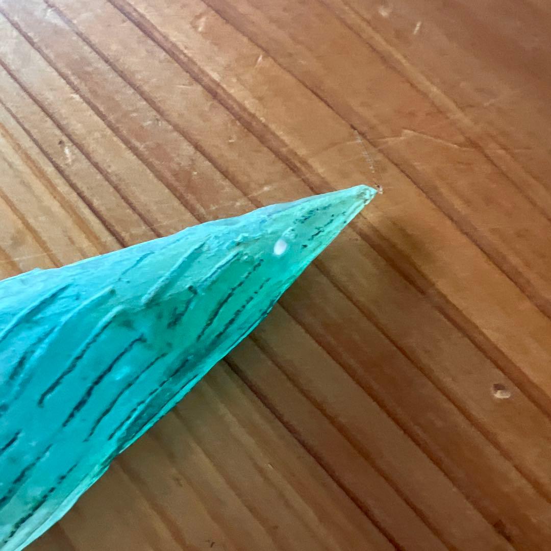 大サイズ　ガラス作家　安達知江さん　ガラスの置物　木　ツリー