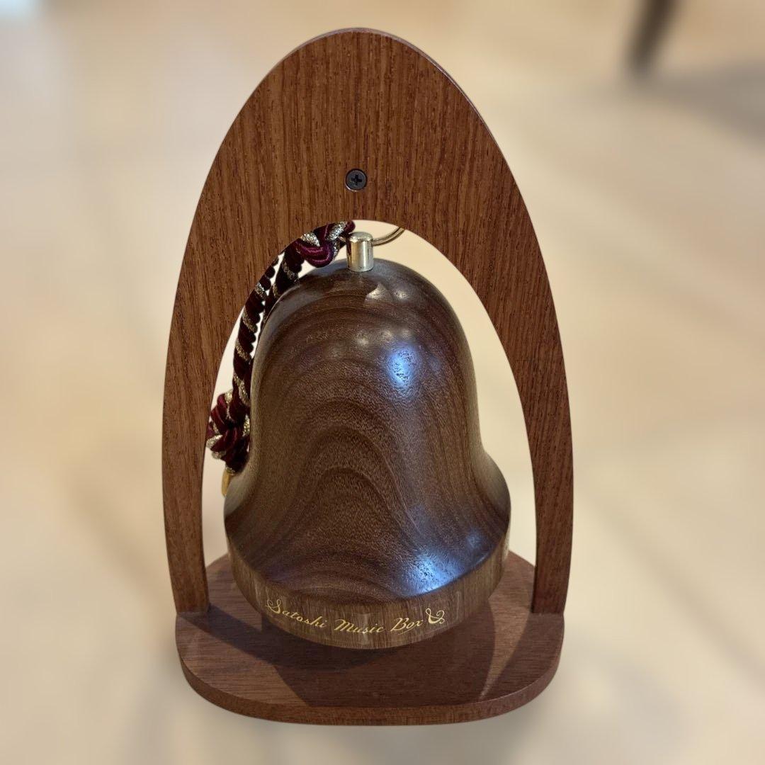 サトシのオルゴール　ベルオルゴール　18弦 ベルスタンド付き　バッハのメヌエット