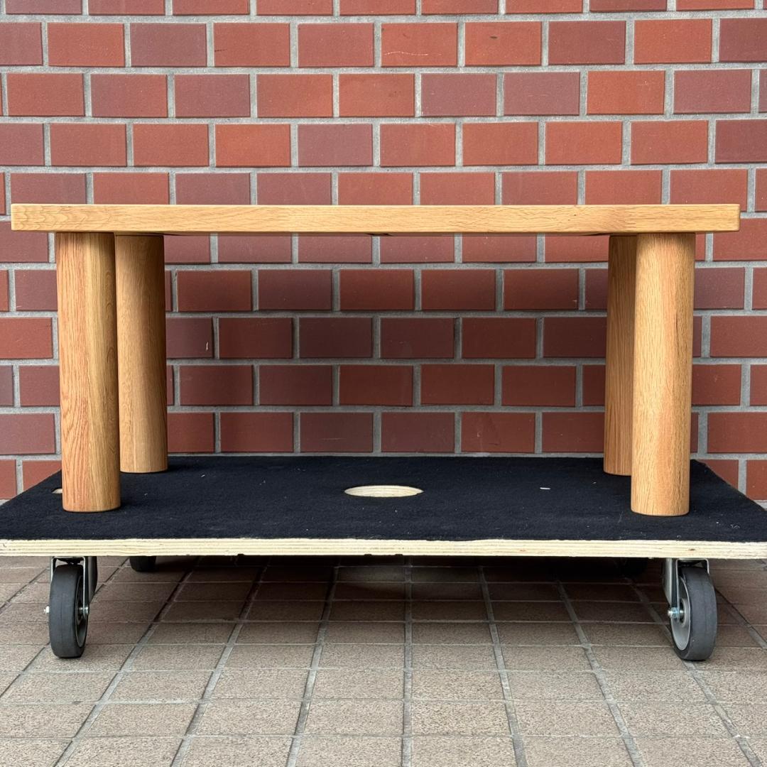 ☆超美品　無印良品　木製テーブル天板　脚付　オーク材　MUJI