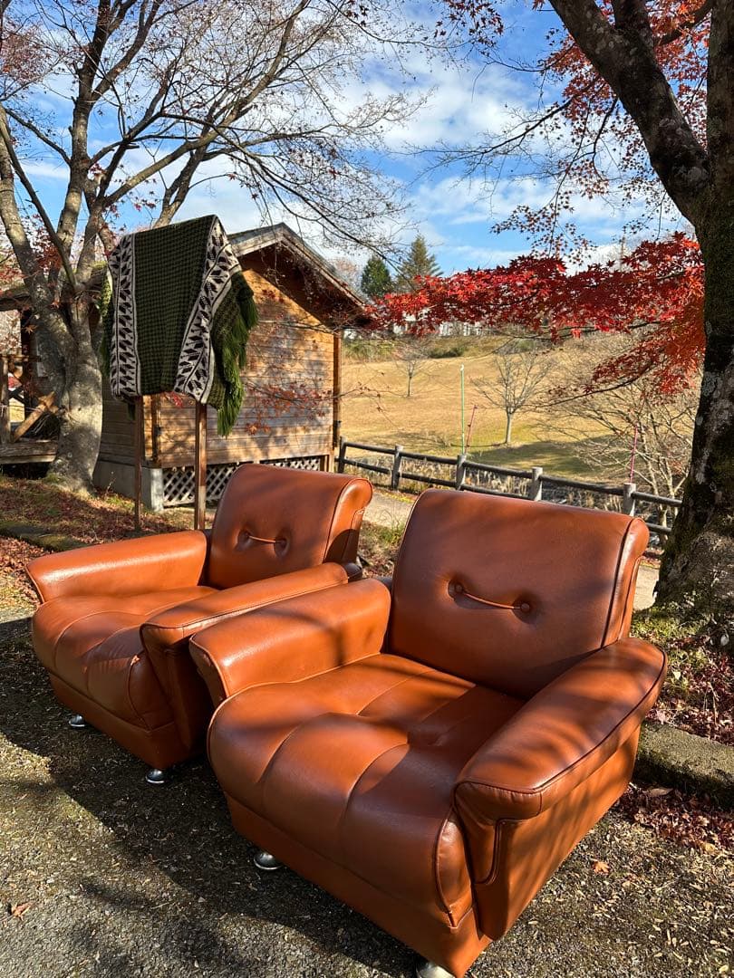 昭和レトロ1人掛けソファ×1