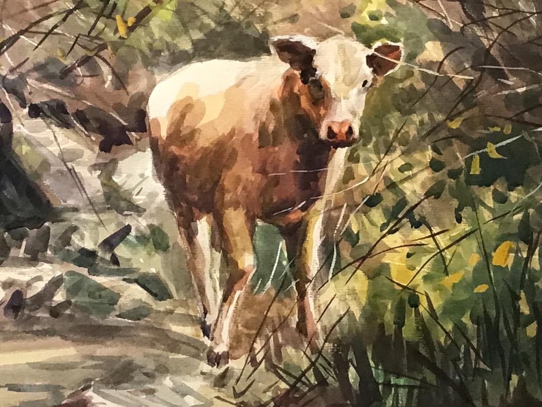 値下げ❗️ 陳芸氏の水彩画　作品　身近に自然を感じてみませんか？