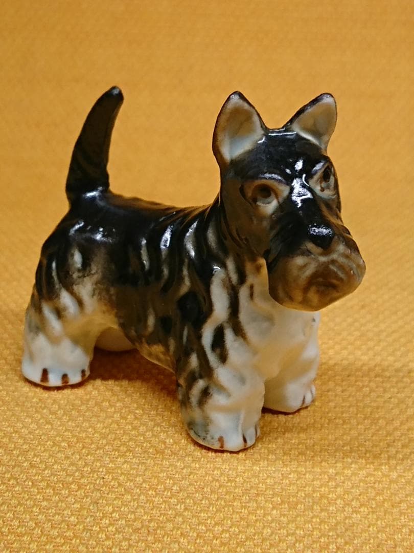 犬　スコティッシュテリア　陶器　置物　インテリア　工芸品　美術品　A3118