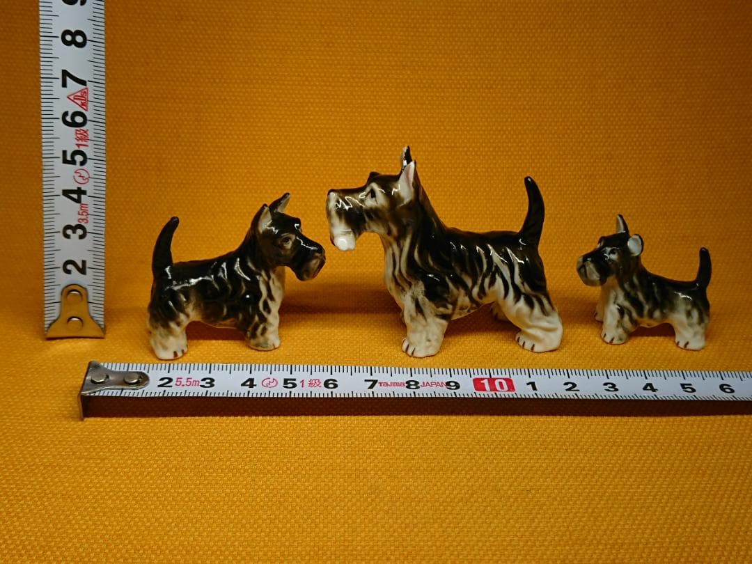 犬　スコティッシュテリア　陶器　置物　インテリア　工芸品　美術品　A3118