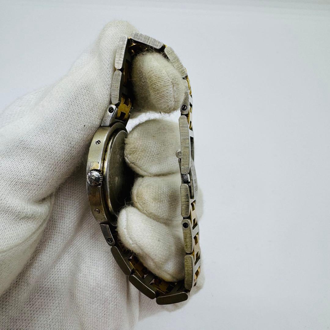 ✨HERMES✨エルメス✨クリッパー✨デイト✨コンビ✨Hベルト✨クォーツ✨腕時計