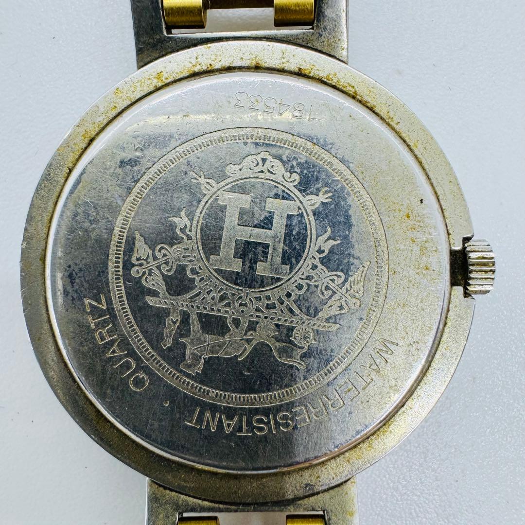 ✨HERMES✨エルメス✨クリッパー✨デイト✨コンビ✨Hベルト✨クォーツ✨腕時計