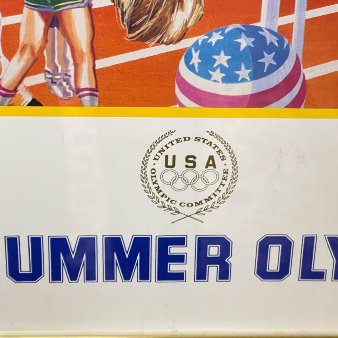 ヒロ・ヤマガタ1988年夏のオリンピック　アメリカチームポスター　フレーム付き
